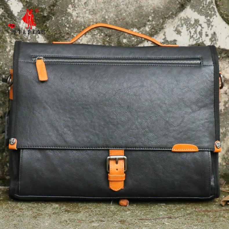 Men's Briefcase Handmade Men Handbag Business Laptop Bags First Layer Cowhide 2021 New Vegetable Tanned Leather Genuine Leather, Black
Men's Briefcase Handmade Men Handbag Business Laptop Bags First Layer Cowhide 2021 New Vegetable Tanned Leather Genuine Leather, Black