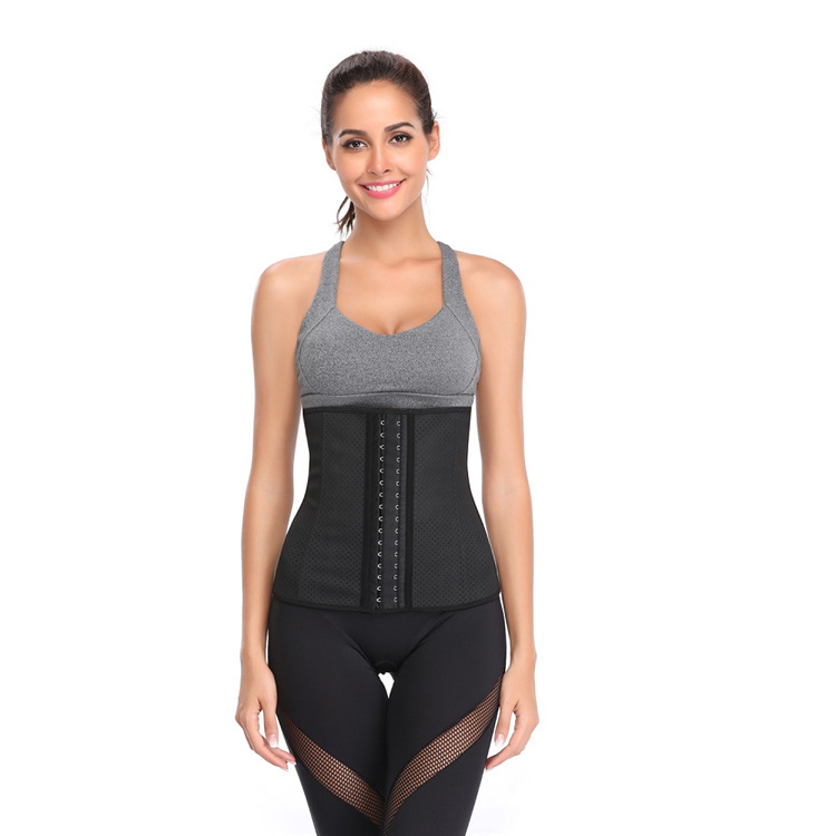 Latex Fabric Waist Trainer Girdle Body Shapers With 9 Steel Bones Abdomen Tummy Shapewear Slimming Straps for Women Beauty DHL Free