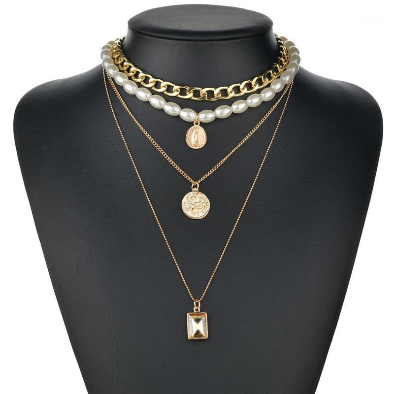 Chokers Punk Multi Layered Shell Pearl Choker Necklace Collar Chain Neck Statement Coin Crystal Pendant Women Jewelry1
Chokers Punk Multi Layered Shell Pearl Choker Necklace Collar Chain Neck Statement Coin Crystal Pendant Women Jewelry1