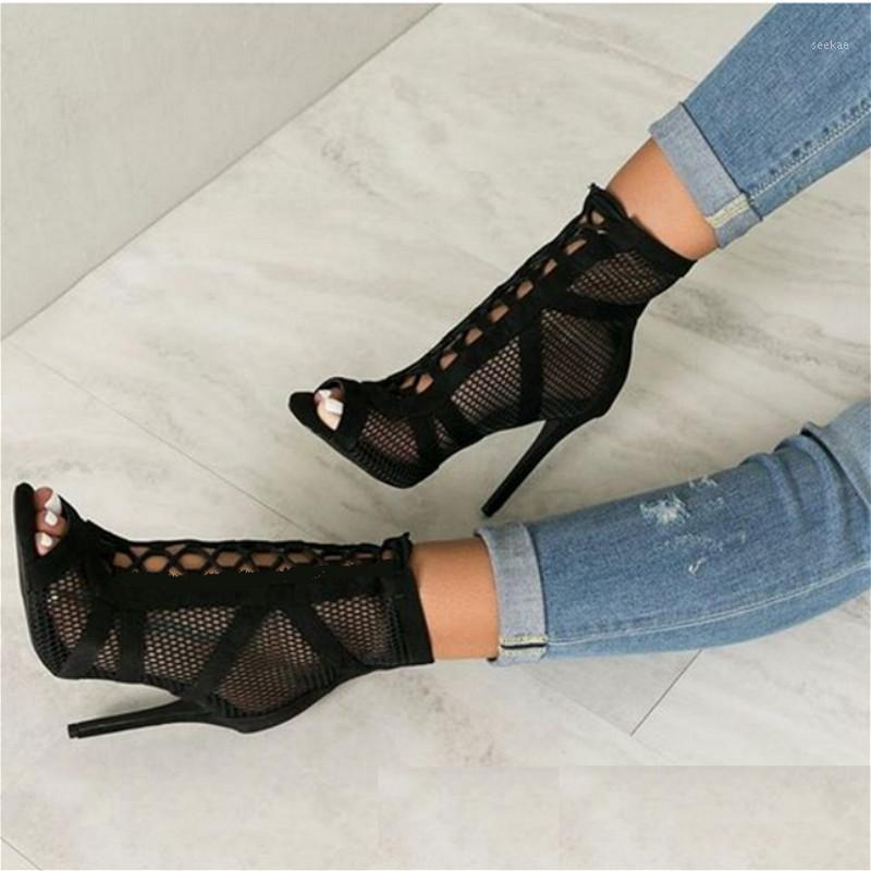 Redheaven Women Fish Mouth Show Black Net Suede Fabric Cross Strap Sexy High Heel Sandals Woman Shoes Pumps Lace-up Peep Toe1
Redheaven Women Fish Mouth Show Black Net Suede Fabric Cross Strap Sexy High Heel Sandals Woman Shoes Pumps Lace-up Peep Toe1