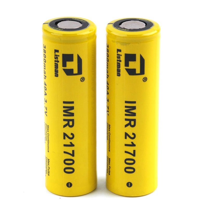 100% Original Listman IMR 20700 3400mAh 21700 3800mAh 40A 3.7V High Drain Rechargeable Battery for 510 thread Vape Box Mod Authentic
100% Original Listman IMR 20700 3400mAh 21700 3800mAh 40A 3.7V High Drain Rechargeable Battery for 510 thread Vape Box Mod Authentic