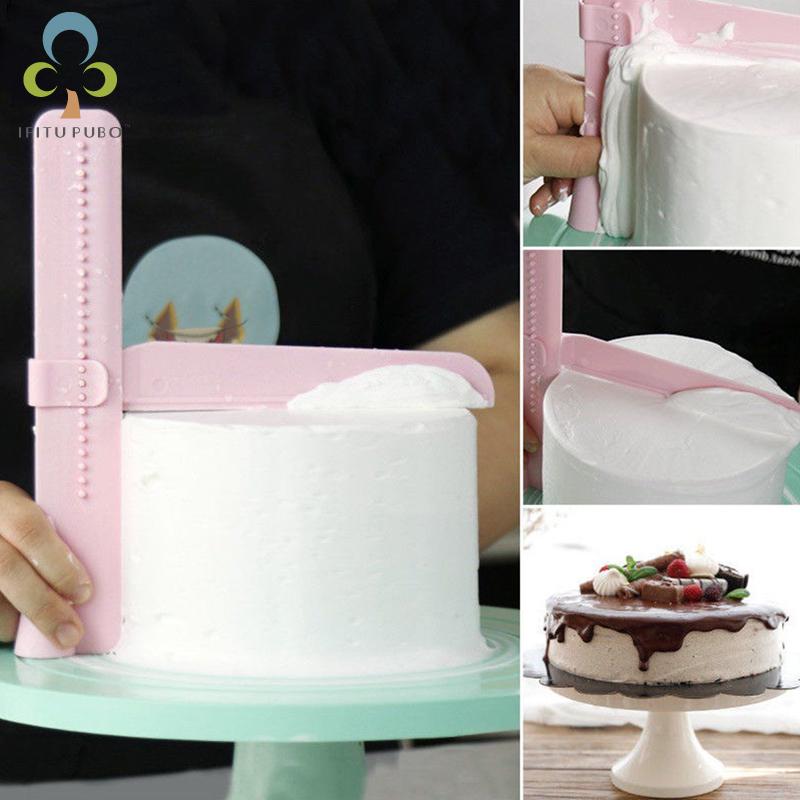 

Adjustable height fondant cake screed scraper cake surface treatment tool decorating tools confectionery tools WYQ