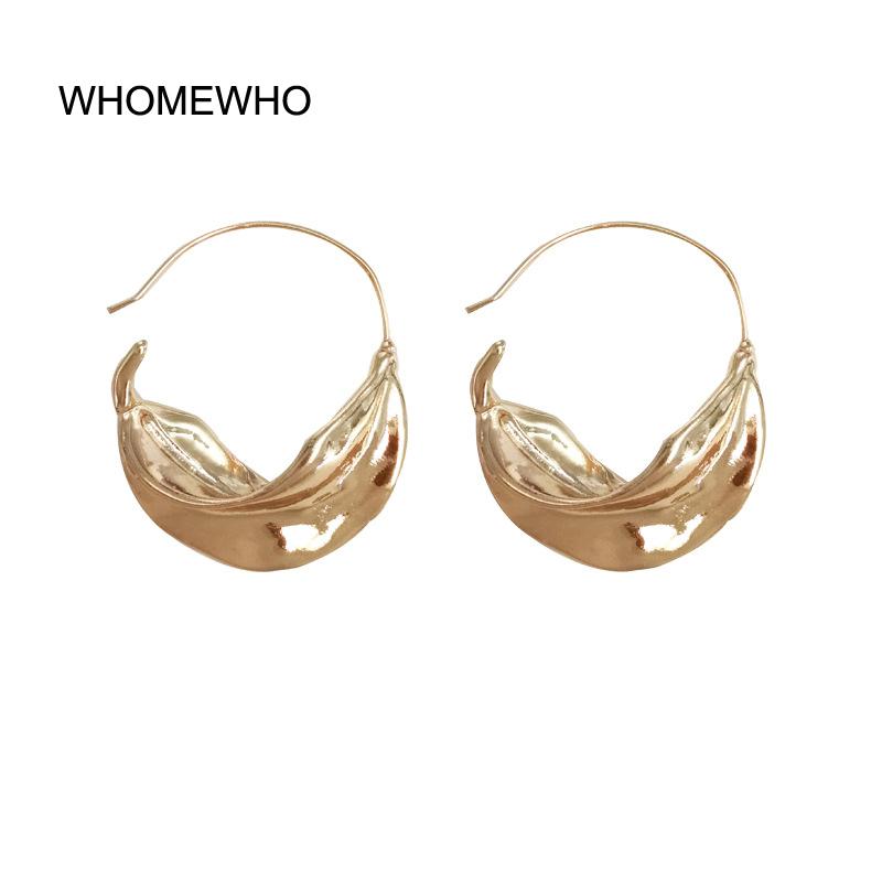 Gold Hammered Metal Geometric Round Leaf Minimalist Minimalism Big Hoop Earring Fashion Trending Women Party Ear Jewelry
Gold Hammered Metal Geometric Round Leaf Minimalist Minimalism Big Hoop Earring Fashion Trending Women Party Ear Jewelry