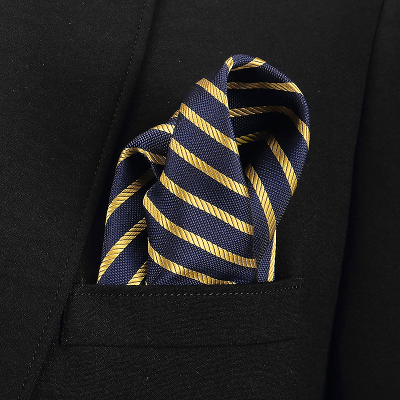 Vangise Mens Pocket Squares Solid Pattern Blue Handkerchief Fashion Hanky For Men Business Suit Accessories 22cm*22cm T200618