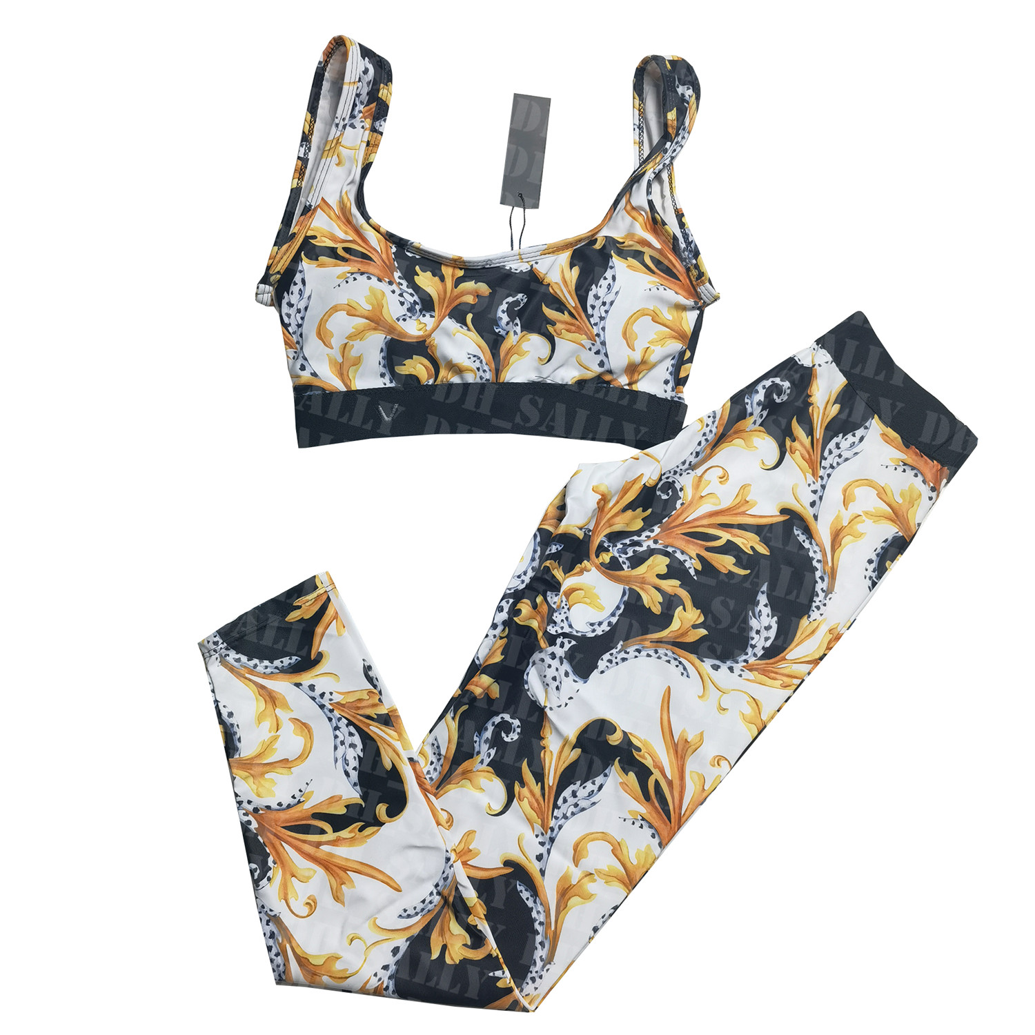 Floral Print Gym Outfit Womens Sleeveless Sports Tops Highly Elastic Yoga Pants Running Dancing Fitness Tracksuit, Extra shipping fee
Floral Print Gym Outfit Womens Sleeveless Sports Tops Highly Elastic Yoga Pants Running Dancing Fitness Tracksuit, Extra shipping fee