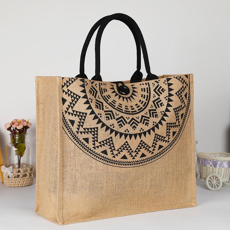 Simple retro linen shopping bag portable shopping fashion purse storage tote bags 01-SB-fggwhm, 25x35x15 cm
Simple retro linen shopping bag portable shopping fashion purse storage tote bags 01-SB-fggwhm, 25x35x15 cm