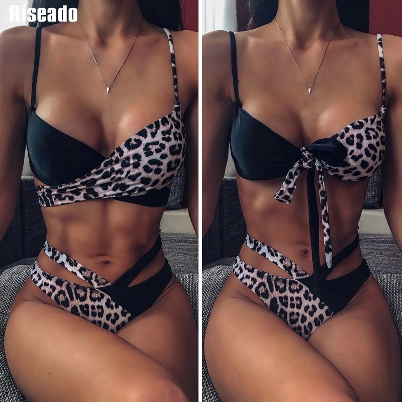 Riseado Sexy Mirco Bikinis Leopard Swimwear Women High Waisted Swimsuit Brazilian Bikini Set Push Up Beach Wear Biquini Y200319, B2499
Riseado Sexy Mirco Bikinis Leopard Swimwear Women High Waisted Swimsuit Brazilian Bikini Set Push Up Beach Wear Biquini Y200319, B2499