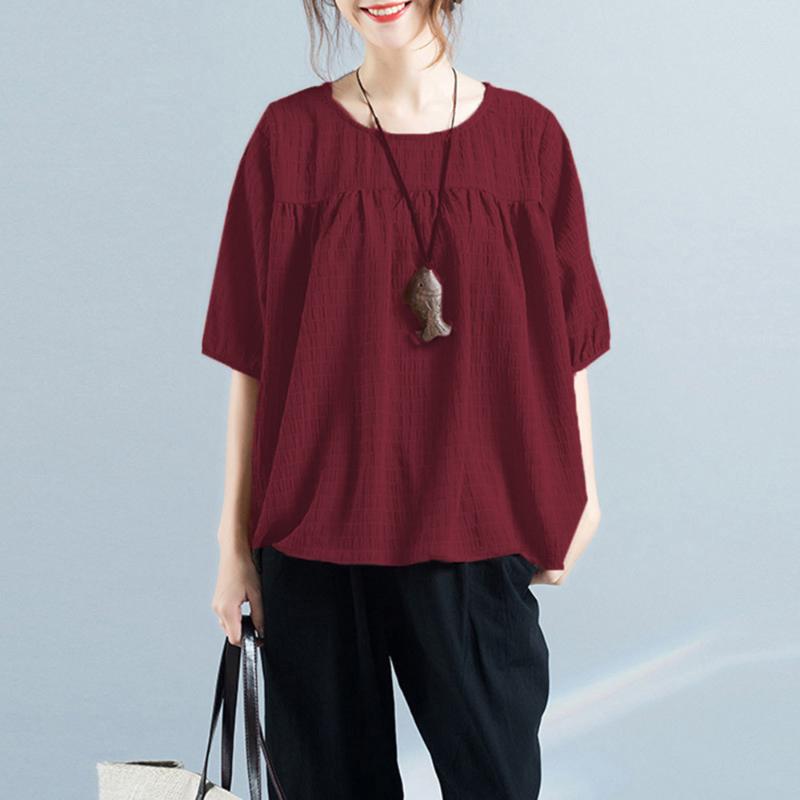 Plus Size Blouse Women Clothes Fashion Half Sleeve Womens Tops And Blouses Vintage Solid Women Tops Blusas Mujer De Moda 2021, Light blue
Plus Size Blouse Women Clothes Fashion Half Sleeve Womens Tops And Blouses Vintage Solid Women Tops Blusas Mujer De Moda 2021, Light blue