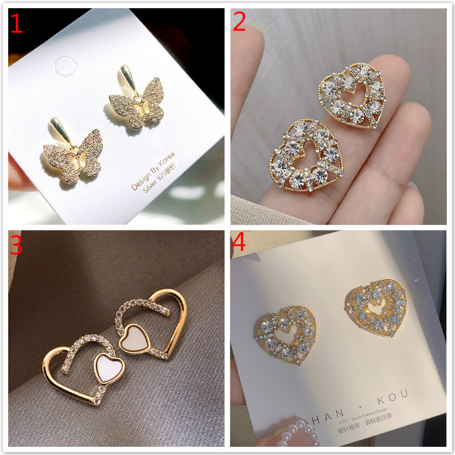 2021 jewelry sweet diamond heart butterfly earrings hollow designer earrings crystal earrings Free shipping
2021 jewelry sweet diamond heart butterfly earrings hollow designer earrings crystal earrings Free shipping