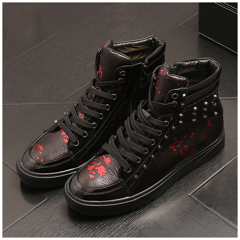 Lazer Spring Male Ankle Natural Leather Rivet Flat Shoes Platform Boot-up Punk Nightclub Boots Dfgk, Network
Lazer Spring Male Ankle Natural Leather Rivet Flat Shoes Platform Boot-up Punk Nightclub Boots Dfgk, Network