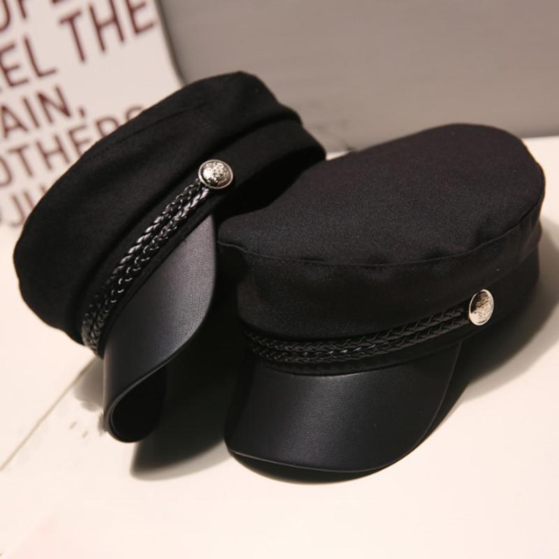 Fashion Women Men Hat Spring Autumn Sailor Hats Black Ladies Beret Caps Flat Top Captain Cap Travel Cadet Octagonal Hat
Fashion Women Men Hat Spring Autumn Sailor Hats Black Ladies Beret Caps Flat Top Captain Cap Travel Cadet Octagonal Hat