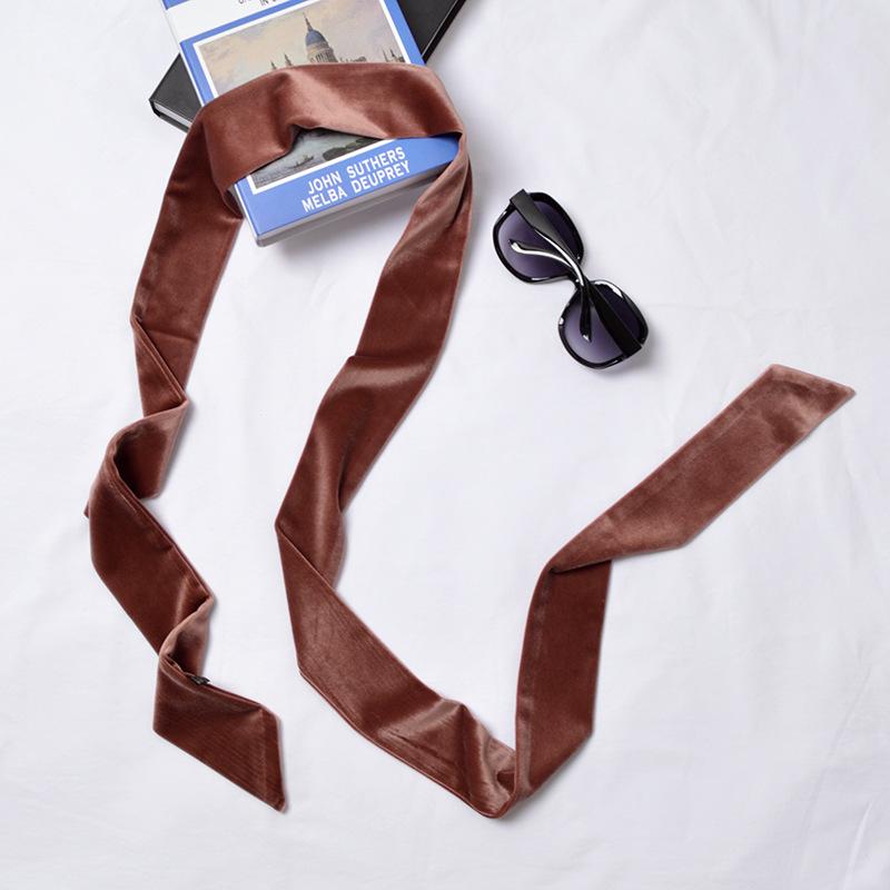 200cm Long Velvet Scarf Choker Solid Color Chic Women Skinny Scarf Stylish Bandana Neck Ties HOT [1277, Blue;gray 
200cm Long Velvet Scarf Choker Solid Color Chic Women Skinny Scarf Stylish Bandana Neck Ties HOT [1277, Blue;gray