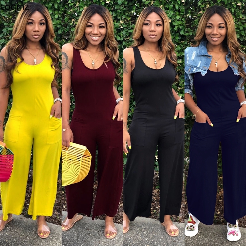 Summer Plus Size Jumpsuit Women Rompers Womens Jumpsuits Body Woman Jumpsuite Bodycon Overalls Sexy Macacao Feminino K8839 T200509