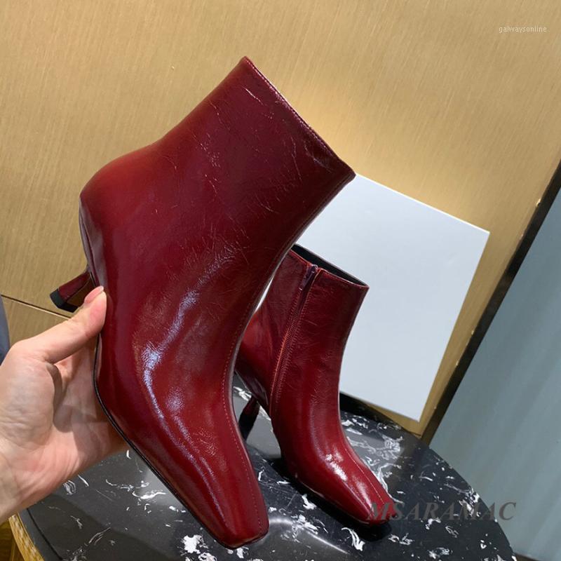Square Toe Kitten heel Ankle Boots Ladies Autumn formal office shoes short Boots genuine patent leather winter Shoes Women1, Black
Square Toe Kitten heel Ankle Boots Ladies Autumn formal office shoes short Boots genuine patent leather winter Shoes Women1, Black
