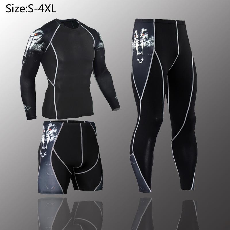 3 Pcs/Sets Men' Long sleeve workout Compression Suit Gym Set Elastic Basketb all Wo rkout Running Sportswear, Black
3 Pcs/Sets Men' Long sleeve workout Compression Suit Gym Set Elastic Basketb all Wo rkout Running Sportswear, Black