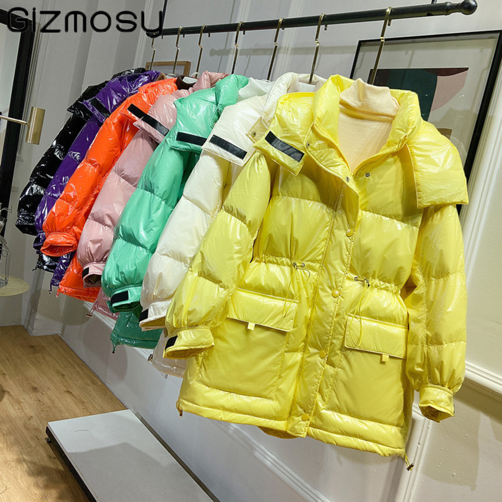 Gizmosy Bright Jacket Women Winter 2020 90% White Duck Coat Female Waist Hooded Loose Candy Color Down Parka Oversize, Orange
Gizmosy Bright Jacket Women Winter 2020 90% White Duck Coat Female Waist Hooded Loose Candy Color Down Parka Oversize, Orange