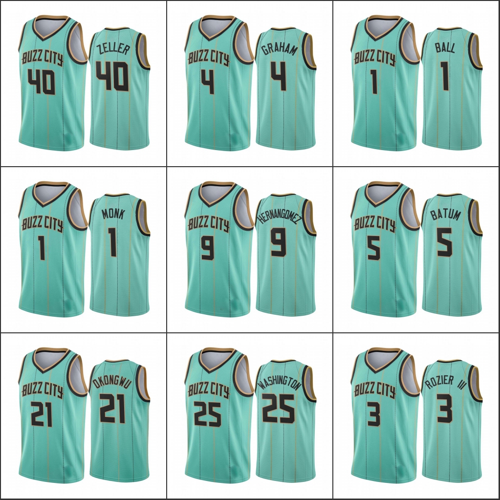Charlotte Hornets Men Devonte Graham LaMelo Ball Terry Rozier III Cody Zeller P.J. Washington Mint Green City 2020-21 Jersey
Charlotte Hornets Men Devonte Graham LaMelo Ball Terry Rozier III Cody Zeller P.J. Washington Mint Green City 2020-21 Jersey