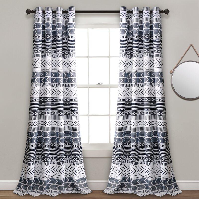 Scandinavian Style Geometric Stripes Room Darkening Thermal Grommet Curtain Panels Light Blocking Room Darkening Curtains, Navy
Scandinavian Style Geometric Stripes Room Darkening Thermal Grommet Curtain Panels Light Blocking Room Darkening Curtains, Navy
