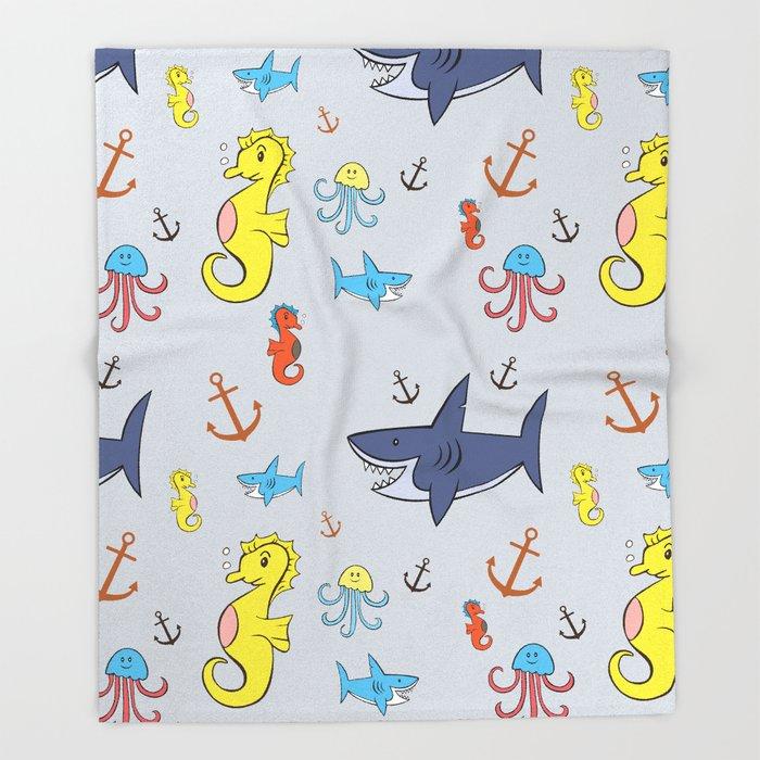 Marine Life Pattern Anchor Throw Blanket Portable Soft Picnic Blanket Warm Sofa Bed Sheets Flannel for Bed
Marine Life Pattern Anchor Throw Blanket Portable Soft Picnic Blanket Warm Sofa Bed Sheets Flannel for Bed