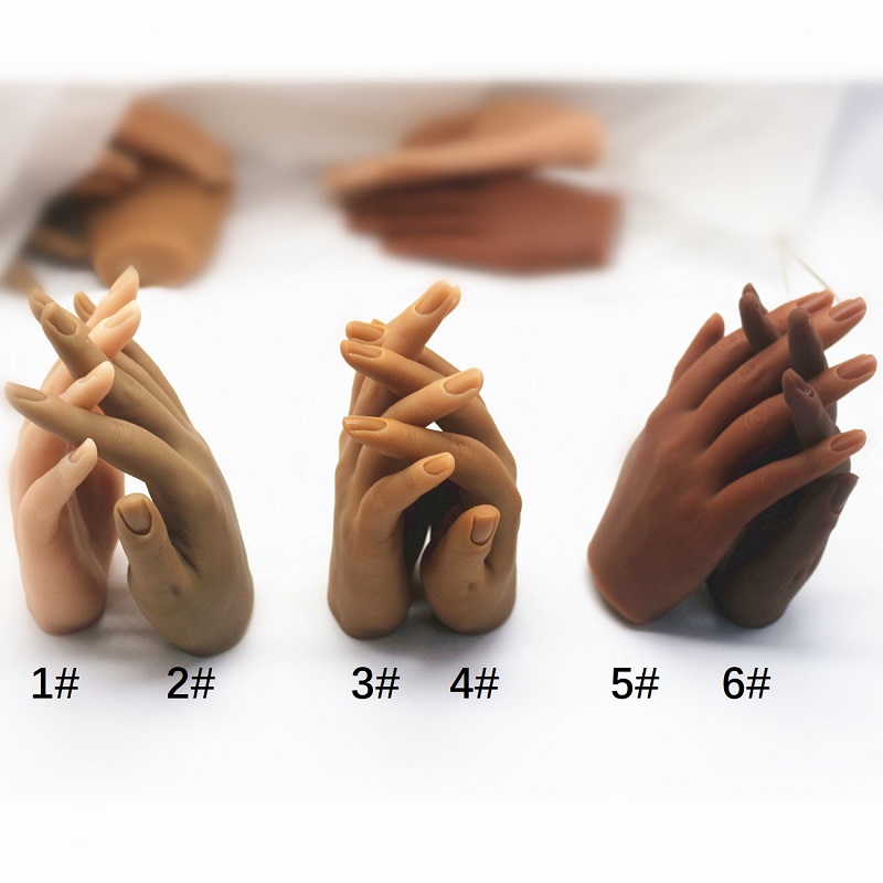 New Nail Art Lifesize Silicone Practice Hand Female Mannequin Hand with Flexible Finger Adjustment For Nails Display
New Nail Art Lifesize Silicone Practice Hand Female Mannequin Hand with Flexible Finger Adjustment For Nails Display