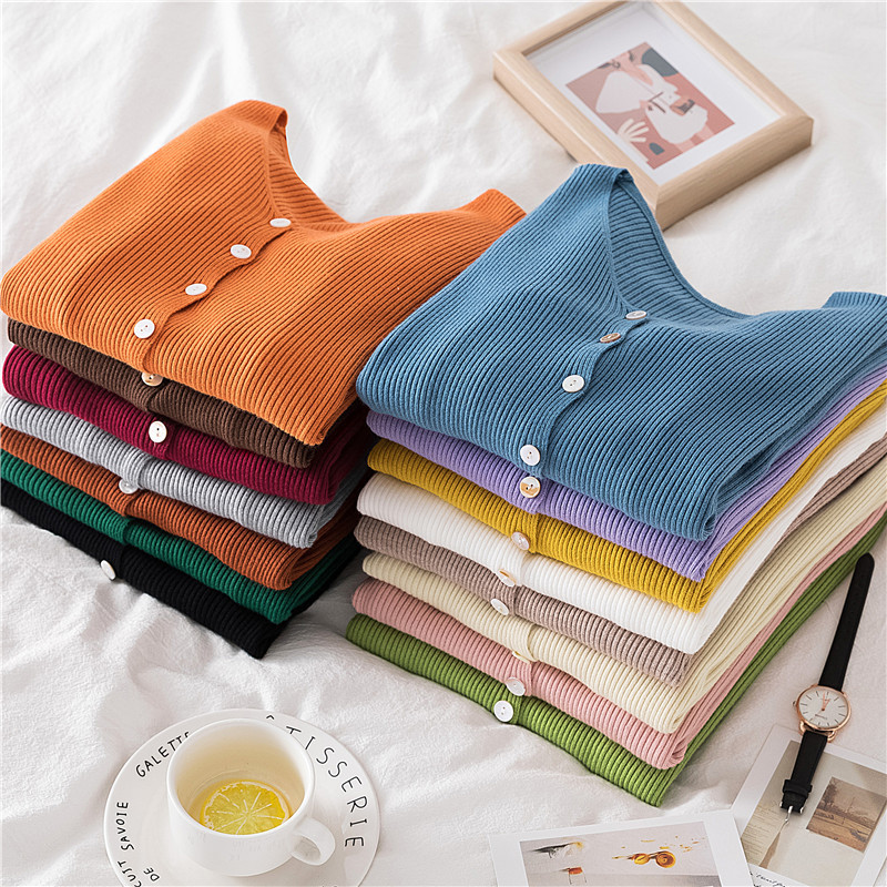 Winter knitted cardigan women New V-neck Sweater Women's Outdoor Knitted Cardigan Thin Autumn Base Top cardigans womens 201111wtt