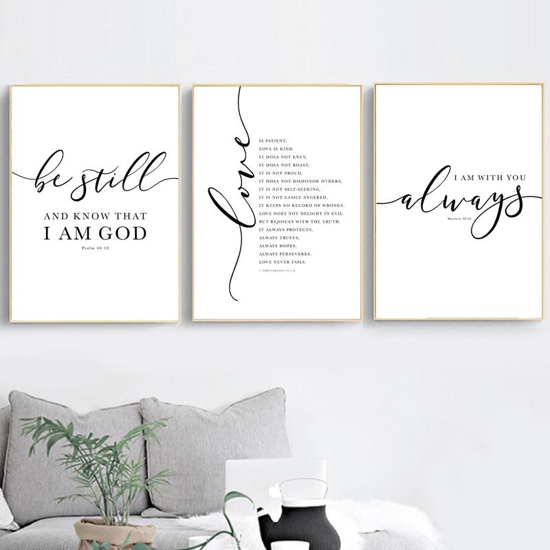 Christian Bible Verse Quote Posters and Prints Black White Wall Pictures Scripture Christ Wall Art Canvas Painting Home Decor
Christian Bible Verse Quote Posters and Prints Black White Wall Pictures Scripture Christ Wall Art Canvas Painting Home Decor