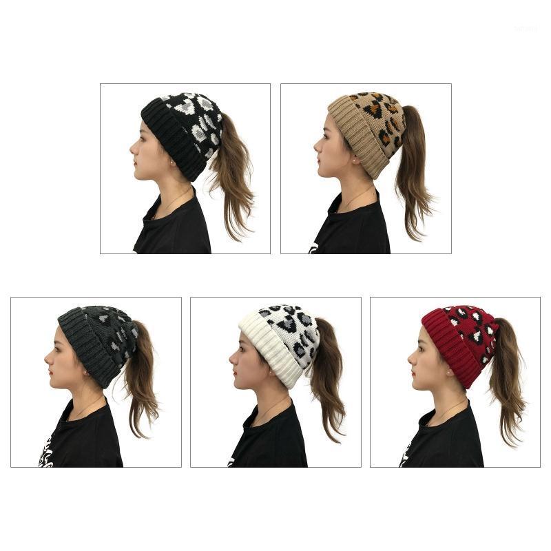 Women Winter Warm Knit Beanie Hat with Hole High Messy Bun Leopard Jacquard Stretch Snow Ski Cuffed Skull Cap1, Black
Women Winter Warm Knit Beanie Hat with Hole High Messy Bun Leopard Jacquard Stretch Snow Ski Cuffed Skull Cap1, Black