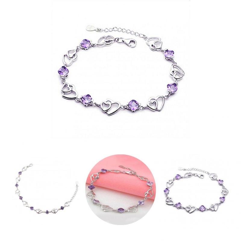 Bangle Fashoin Lightweight Shining Double Heart-shaped Beautiful Bracelet For Valentine Day Women
Bangle Fashoin Lightweight Shining Double Heart-shaped Beautiful Bracelet For Valentine Day Women