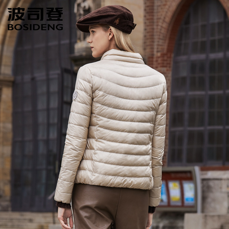 BOSIDENG new women down jacket early winter down coat ultra light stand collar warm outwear waterproof B90131010 201029