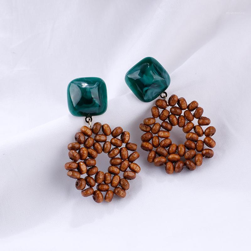 AENSOA Ethnic HandmadeBeaded Dangle Earrings For Women Girl Green Beige Square Resin Wood Beads Knit Round Pendant Drop Earring1
AENSOA Ethnic HandmadeBeaded Dangle Earrings For Women Girl Green Beige Square Resin Wood Beads Knit Round Pendant Drop Earring1