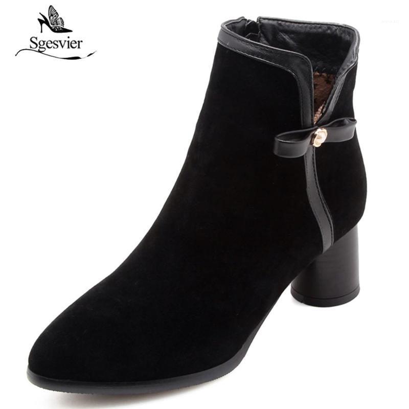 Sgesvier New Women Ankle Boots Yellow Elegant Fashion Square High Heel Winter Bowtie Shoes Women Motocycle Shoes Size 47 OX5791, Black
Sgesvier New Women Ankle Boots Yellow Elegant Fashion Square High Heel Winter Bowtie Shoes Women Motocycle Shoes Size 47 OX5791, Black