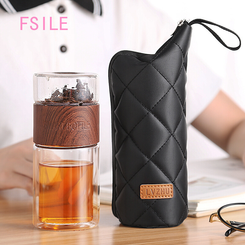 FSILE Fashion Classic Tea Separation Tea Cup Female Portable Leak-proof Double-layer Glass Household Transparent Cup Filter Cup LJ200821
FSILE Fashion Classic Tea Separation Tea Cup Female Portable Leak-proof Double-layer Glass Household Transparent Cup Filter Cup LJ200821