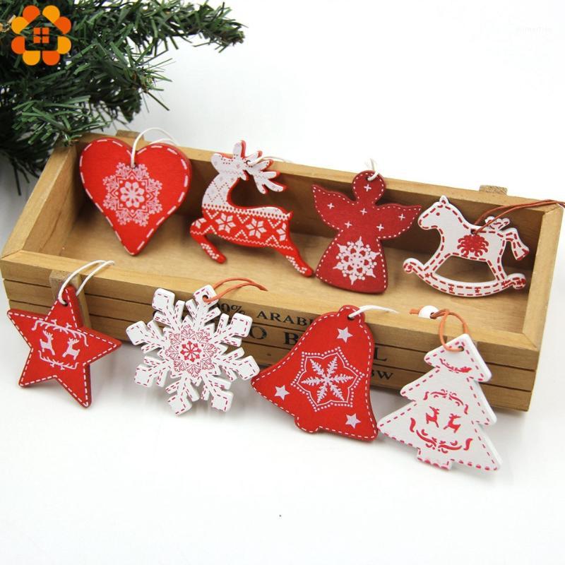 6PCS/Lot Red&White Christmas Snowflake Deer Wooden Pendants Ornaments Kids Gifts Christmas Party Xmas Tree Ornaments Decorations1
6PCS/Lot Red&White Christmas Snowflake Deer Wooden Pendants Ornaments Kids Gifts Christmas Party Xmas Tree Ornaments Decorations1