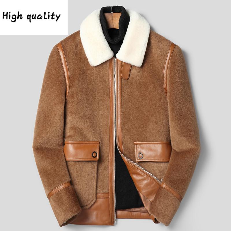 Coat Wool Men Vicugna Jacket Short Korean Overcoat Collar Mens Coats and Jackets Erkek Kaban, Yellow brown8918
Coat Wool Men Vicugna Jacket Short Korean Overcoat Collar Mens Coats and Jackets Erkek Kaban, Yellow brown8918