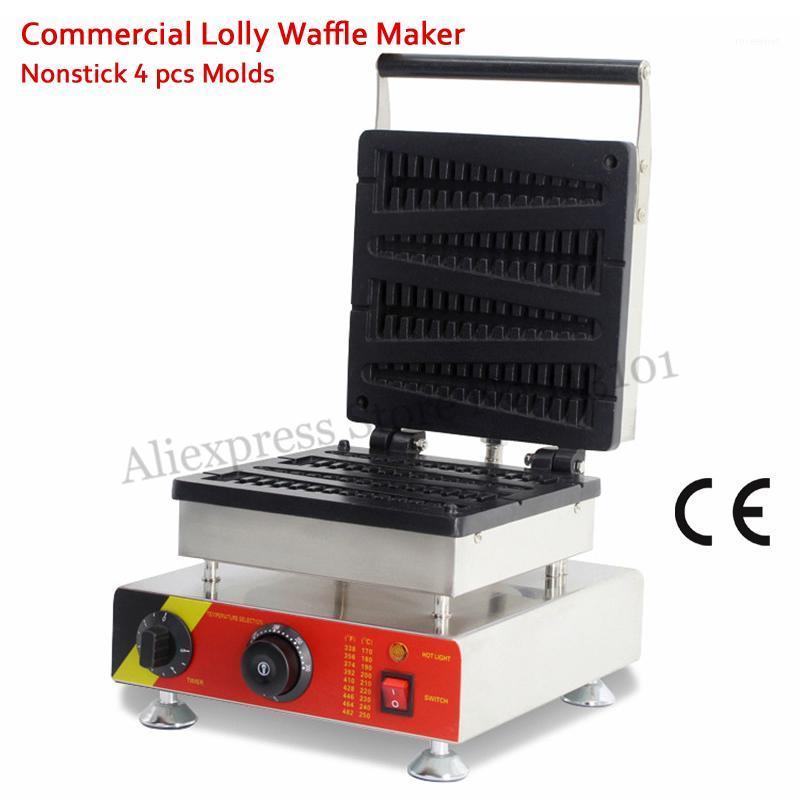 Commercial Lolly Waffle Maker Machine 4 Molds Tower-type Non-stick Cooking Surface 1500W 220V/110V Stainless Steel1
Commercial Lolly Waffle Maker Machine 4 Molds Tower-type Non-stick Cooking Surface 1500W 220V/110V Stainless Steel1