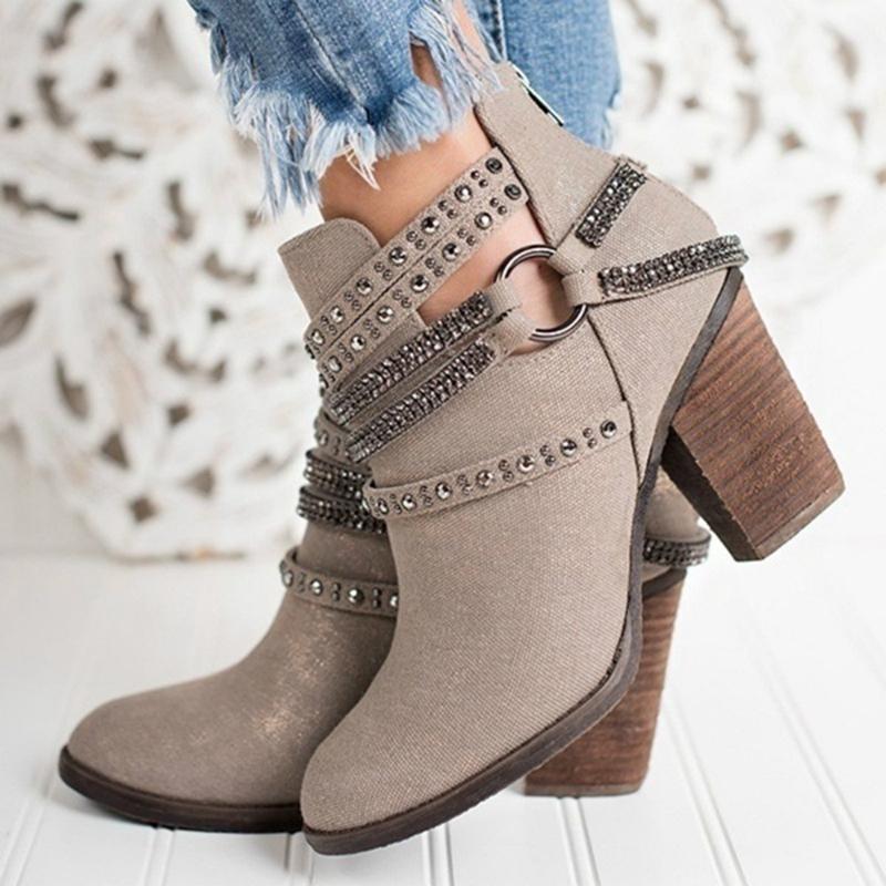 Ankle boots women autumn winter high heels crystal strap ladies shoes sexy boots platform punk short zapatos mujer, Black
Ankle boots women autumn winter high heels crystal strap ladies shoes sexy boots platform punk short zapatos mujer, Black