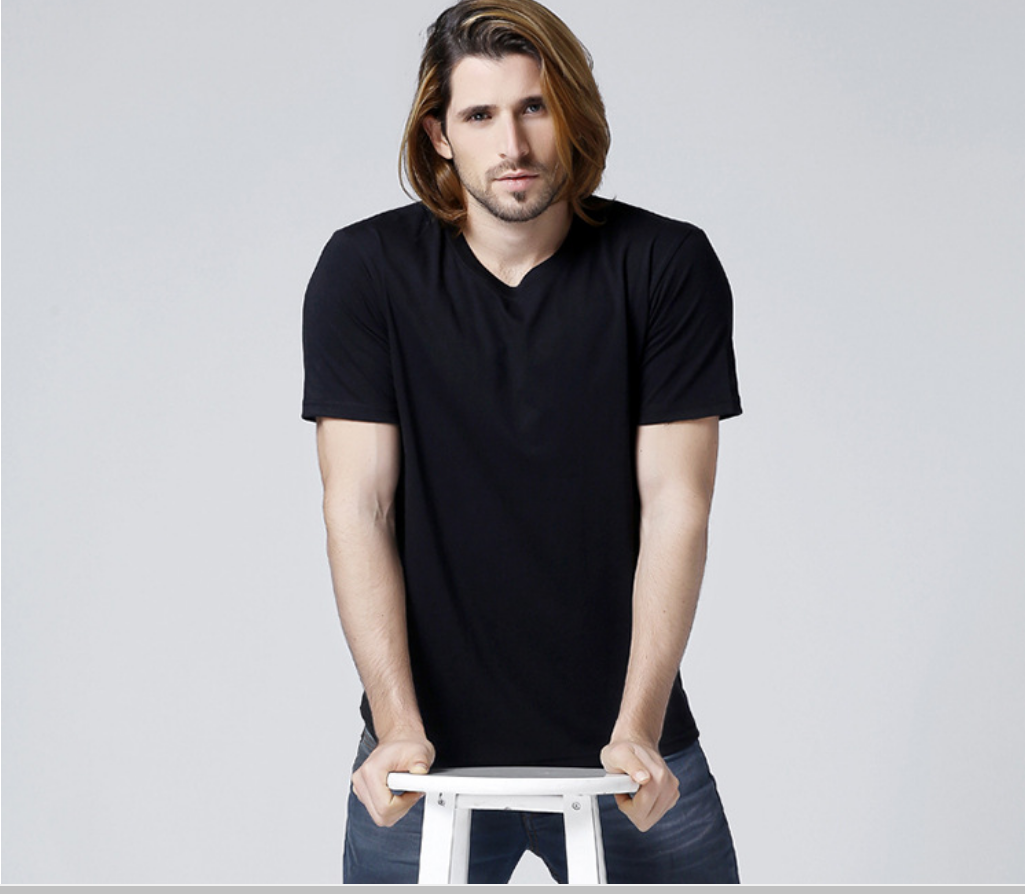 Summer men's T-shirt blank T-shirt fashion simple short sleeved cotton Lycra color T-shirt in Korea, Sky blue
Summer men's T-shirt blank T-shirt fashion simple short sleeved cotton Lycra color T-shirt in Korea, Sky blue