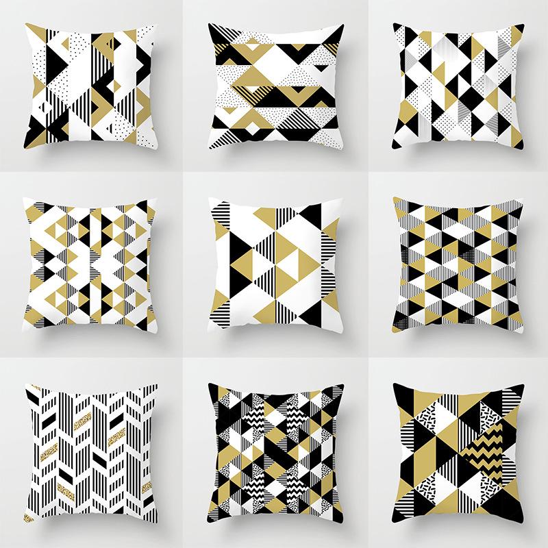 Geometric Yellow Black Sofa Decorative Cushion Cover Pillow Pillowcase Polyester 45*45 Throw Pillow Home Car Decor Pillowcover, Drd205-3
Geometric Yellow Black Sofa Decorative Cushion Cover Pillow Pillowcase Polyester 45*45 Throw Pillow Home Car Decor Pillowcover, Drd205-3