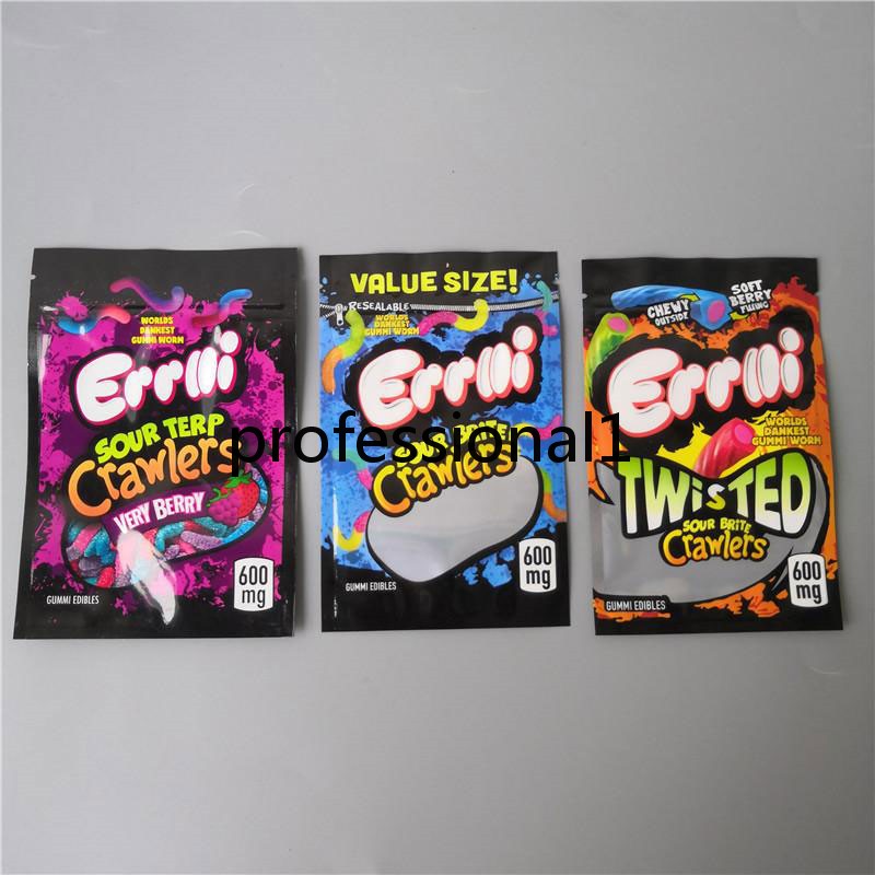 ERRLLI Sour Terp Crawlers Mylar Bag 600mg Zipper Pouch Retail Storage Edibles Bag for Dry Herb Tobacco Flower
ERRLLI Sour Terp Crawlers Mylar Bag 600mg Zipper Pouch Retail Storage Edibles Bag for Dry Herb Tobacco Flower