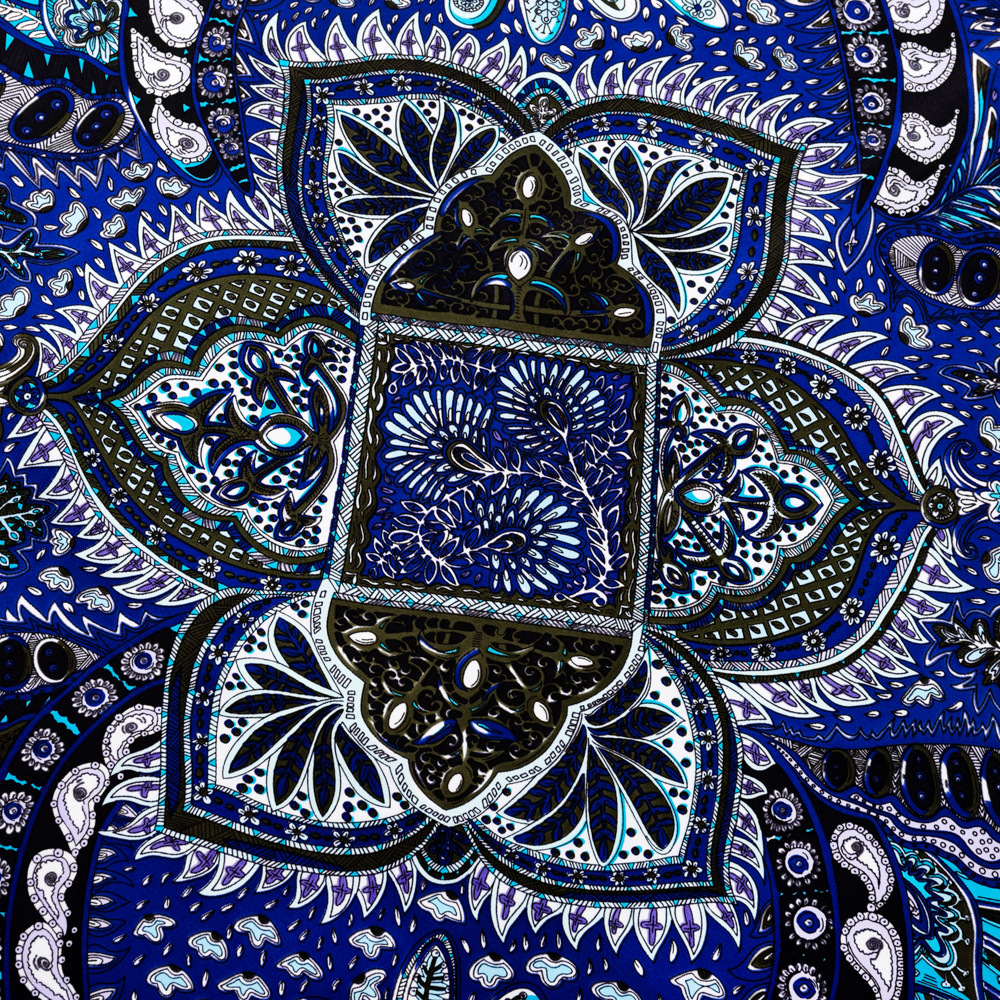 Double-Sided Hand Rolled Edge Scarf Women 90 90 Satin Scarfs Paisley Print Vintage Head Neck Scarfs Shawl Female Foulard Femme