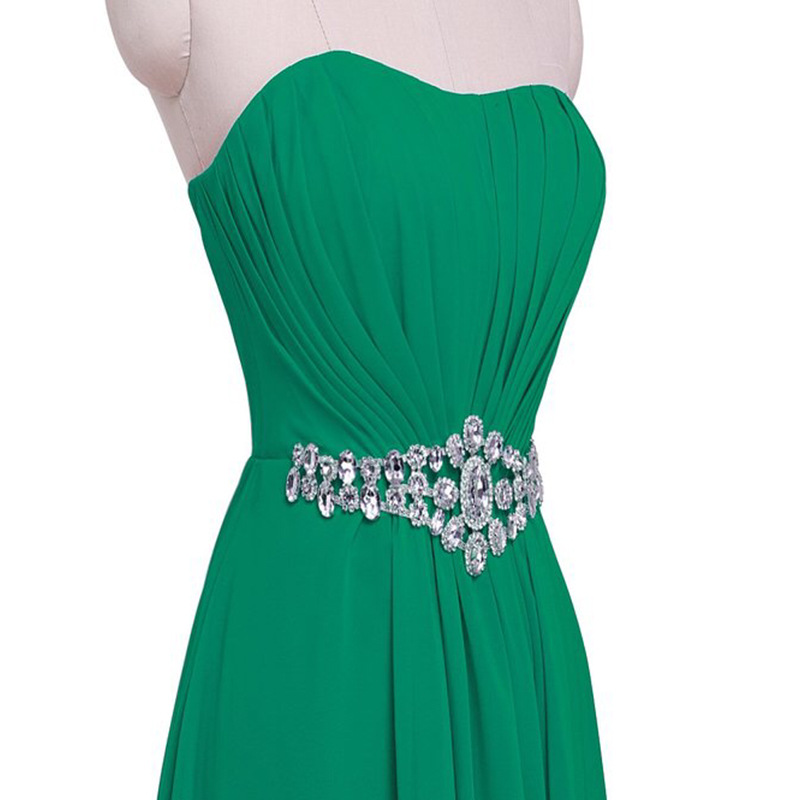 Sexy A-line Green/Red Chiffon Long Evening Dress vestido longo Prom Dresses Off Shoulder 2022 robe de soiree Crystal Sash Formal Gown