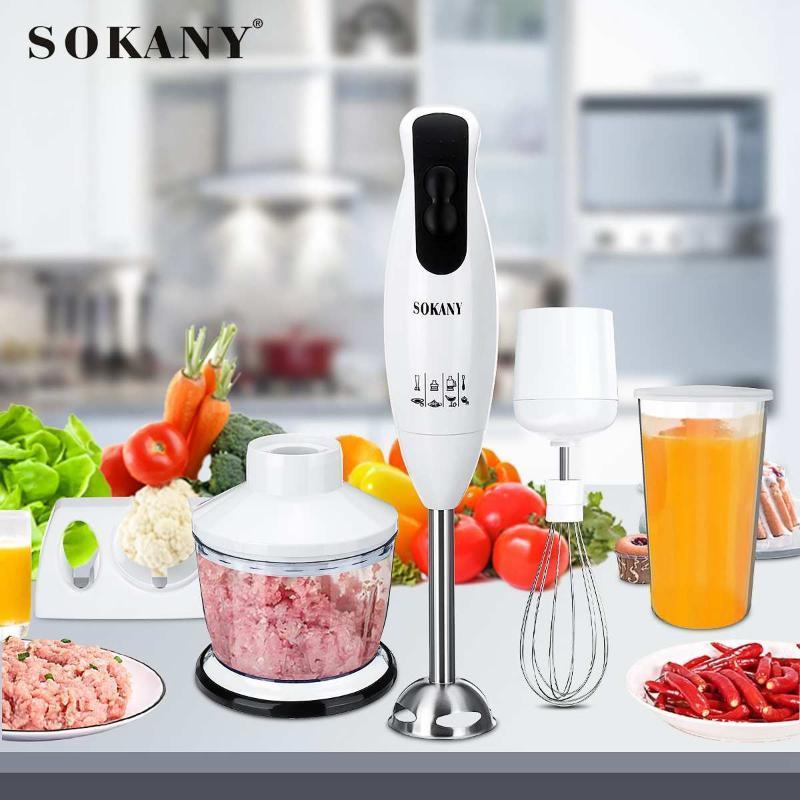 SOKANY 5 in 1 Handheld Blender Immersion Hand Stick Blender Mixer Vegetable Meat Grinder Smoothie Cup Vegetable Stainless Steel1
SOKANY 5 in 1 Handheld Blender Immersion Hand Stick Blender Mixer Vegetable Meat Grinder Smoothie Cup Vegetable Stainless Steel1