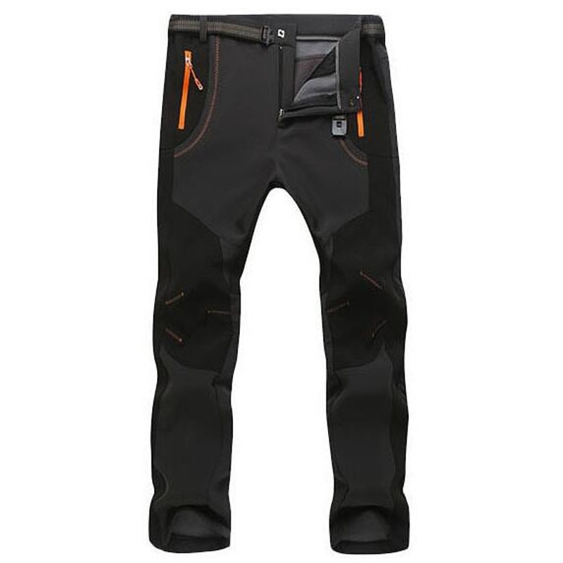 Men's Winter Warm Fleece Shark Skin Cargo Pants Women Stretch Waterproof Casual Pants Sweatpants Tactical Army Work Pants S-5XL 201027
