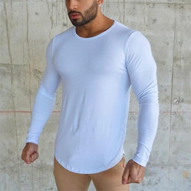 Clothing Gyms Tight tshirt Mens Fitness Tshirt homme Silm Fit Long Sleeve T shirt Male Slim fit Tshirt Autumn 201116