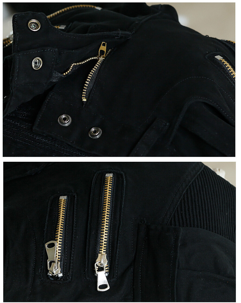 New Arrival High Quality Green Black Motorcycle Denim Biker jeans Men Skinny slim elastic jeans hiphop Washed T200614