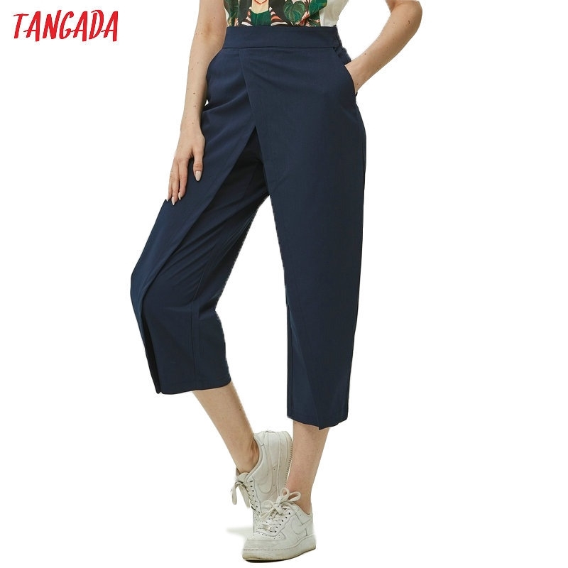 Tangada women elegant navy pants ladies casual harem pants cotton cool korean fashion trousers mujer XD449 201109 
Tangada women elegant navy pants ladies casual harem pants cotton cool korean fashion trousers mujer XD449 201109