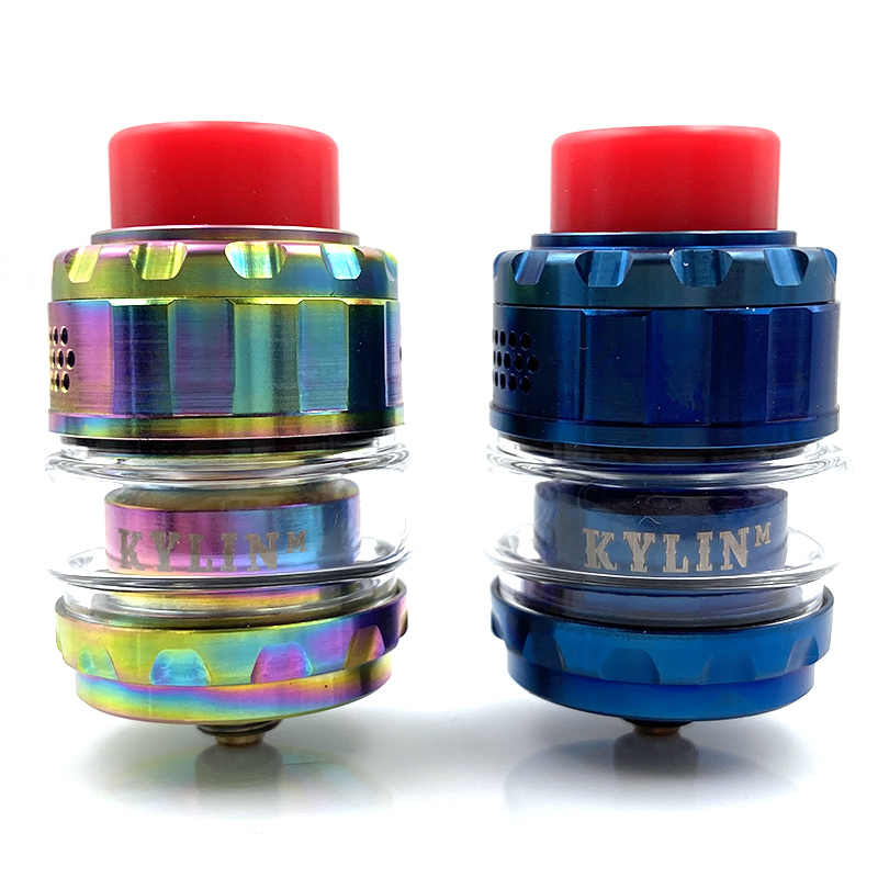 

RunVape Kylin M RTA Mesh Coil Base 24mm 3ml/4.5ml Tank Atomizer Top Honeycomb Airflow Large Build Deck Vaporizer Tank