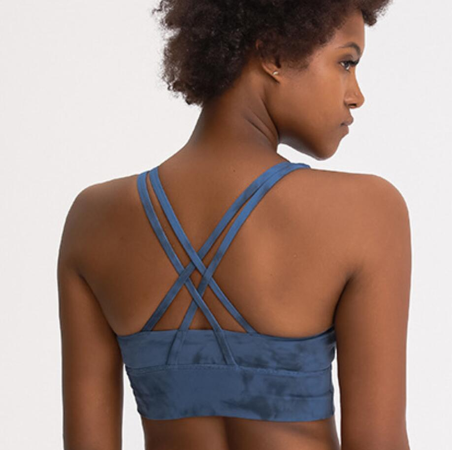 L-33 Cross Back Beauty Yoga Sports Bra Buffing Nude Feeling High Strength Shockproof Tank Tops Running Fitness Gym Clothes Women Underwears, Ink blue
L-33 Cross Back Beauty Yoga Sports Bra Buffing Nude Feeling High Strength Shockproof Tank Tops Running Fitness Gym Clothes Women Underwears, Ink blue