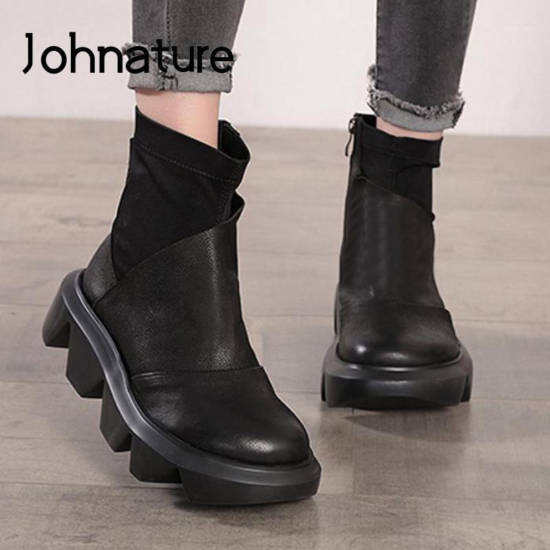 Johnature 2020 New Autumn Winter Women Boots Genuine Leather Zip Women Shoes Round Toe Handmade Leisure Concise Platform Boots1, Black
Johnature 2020 New Autumn Winter Women Boots Genuine Leather Zip Women Shoes Round Toe Handmade Leisure Concise Platform Boots1, Black