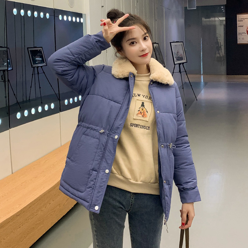 Women's Cotton Women's Short Thicken Korean Loose Cotton Coat Student Bread 201110wtt